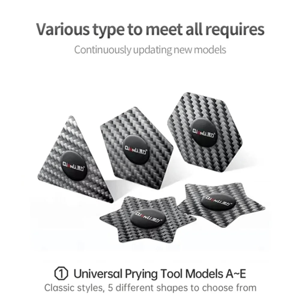 QIANLI High Flexibility Carbon Fiber Pry Tool Multifunctional Spudger for Phone Repair Disassembly - Peanut Shape - 2