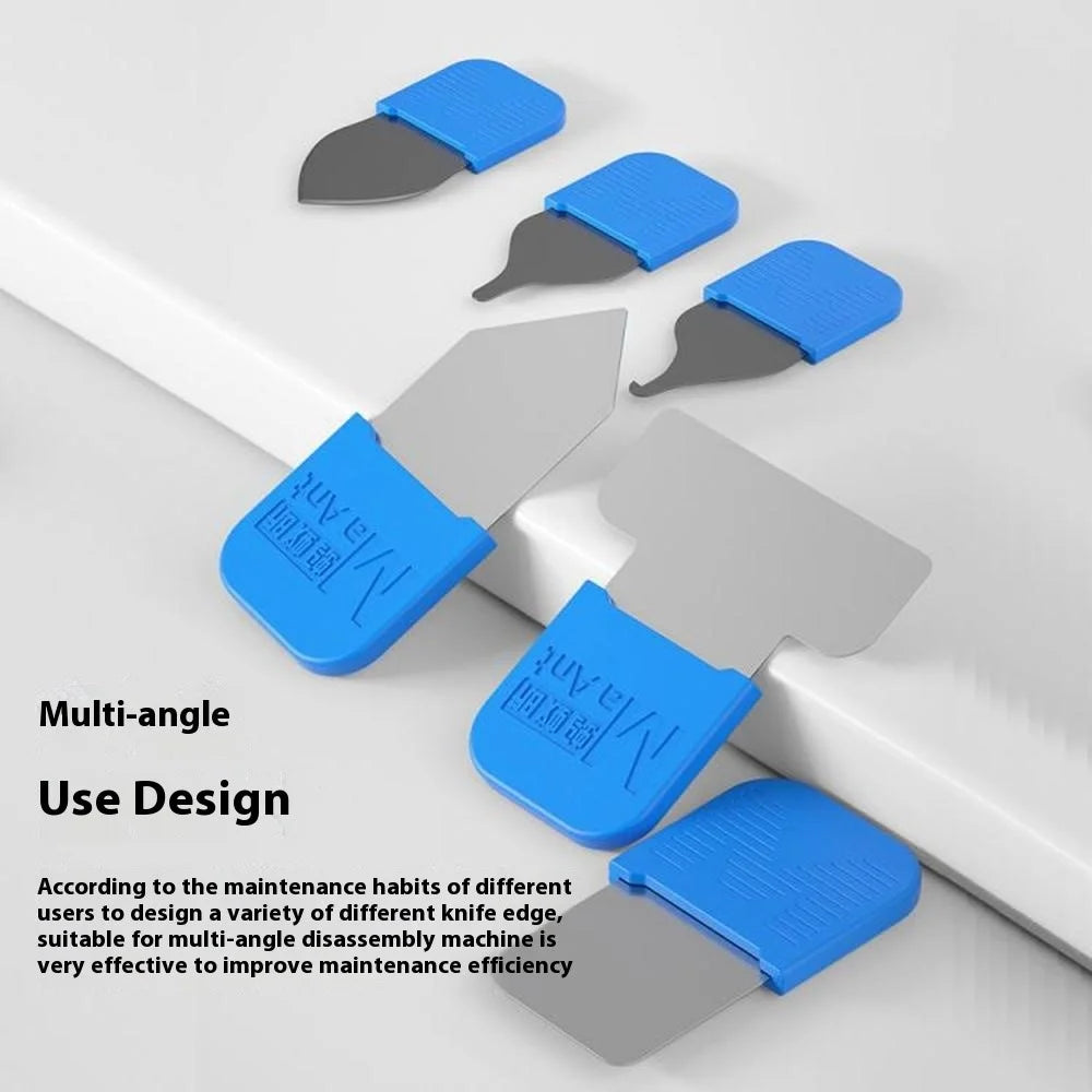 MAANT MY-118 6 in 1 Metal Steel Opening Pry Tool Ultra Thin Phone Battery Glue Removal Blade Set - 2