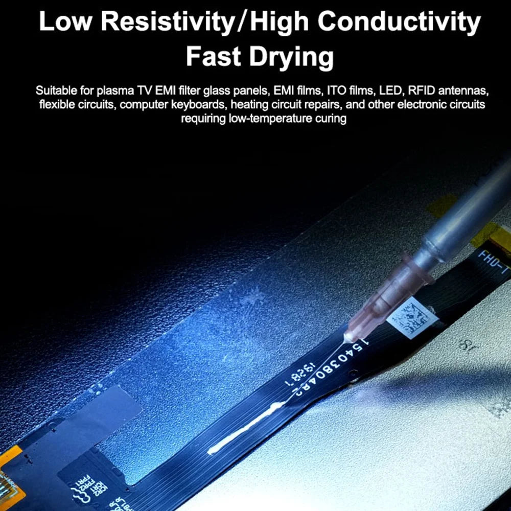 RELIFE HW31 0.2ml Conductive Silver Paste for Ribbon Cable Phone Circuit Repair - 3