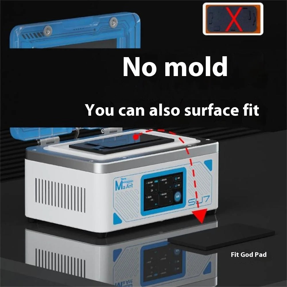 MAANT SU7 Mobile Phone Repair Tool Curved Screen Pressure Bonding Bubble Removal Machine - EU Plug - 4
