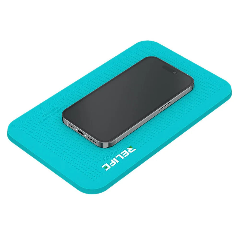 RELIFE RL-004DM Anti-Slip Pad for Phone Film Application Silicone Mat with Camera Cut Out - 2