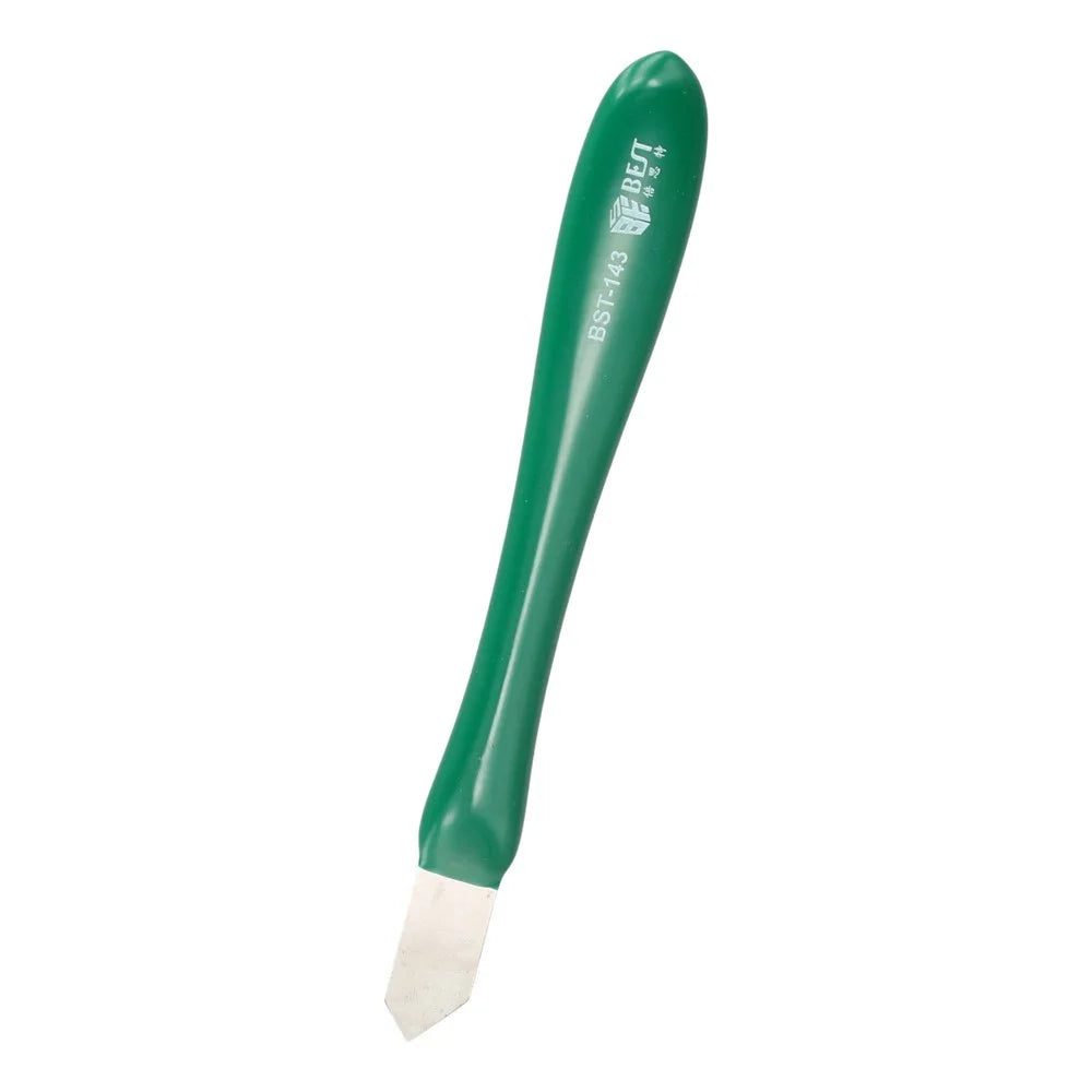 BEST BST-143 Non-Magnetic Metal Scraper Adhesive Removal Tin Prying Tool with Rubber Handle - 2
