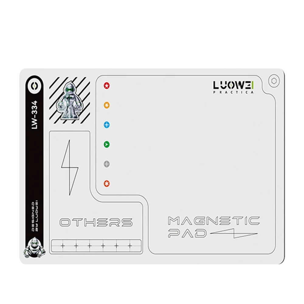 LUOWEI LW-334 Magnetic Screwdriver Mat Double Sided Screw Organizer Tool Sorting Pad Waterproof - 1