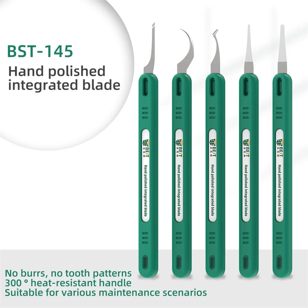 BEST BST-145 5Pcs Multi-Functional Hand-Polished Blade Set Heat-Resistant Integrated Remover Knife Repair Tool Kit - 2