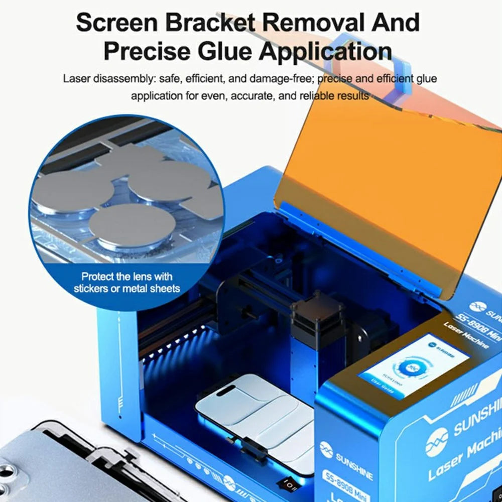 SUNSHINE SS-890B Mini Laser Screen Removal Machine Automatic Positioning Phone Screen Removal Tool - EU Plug - 4