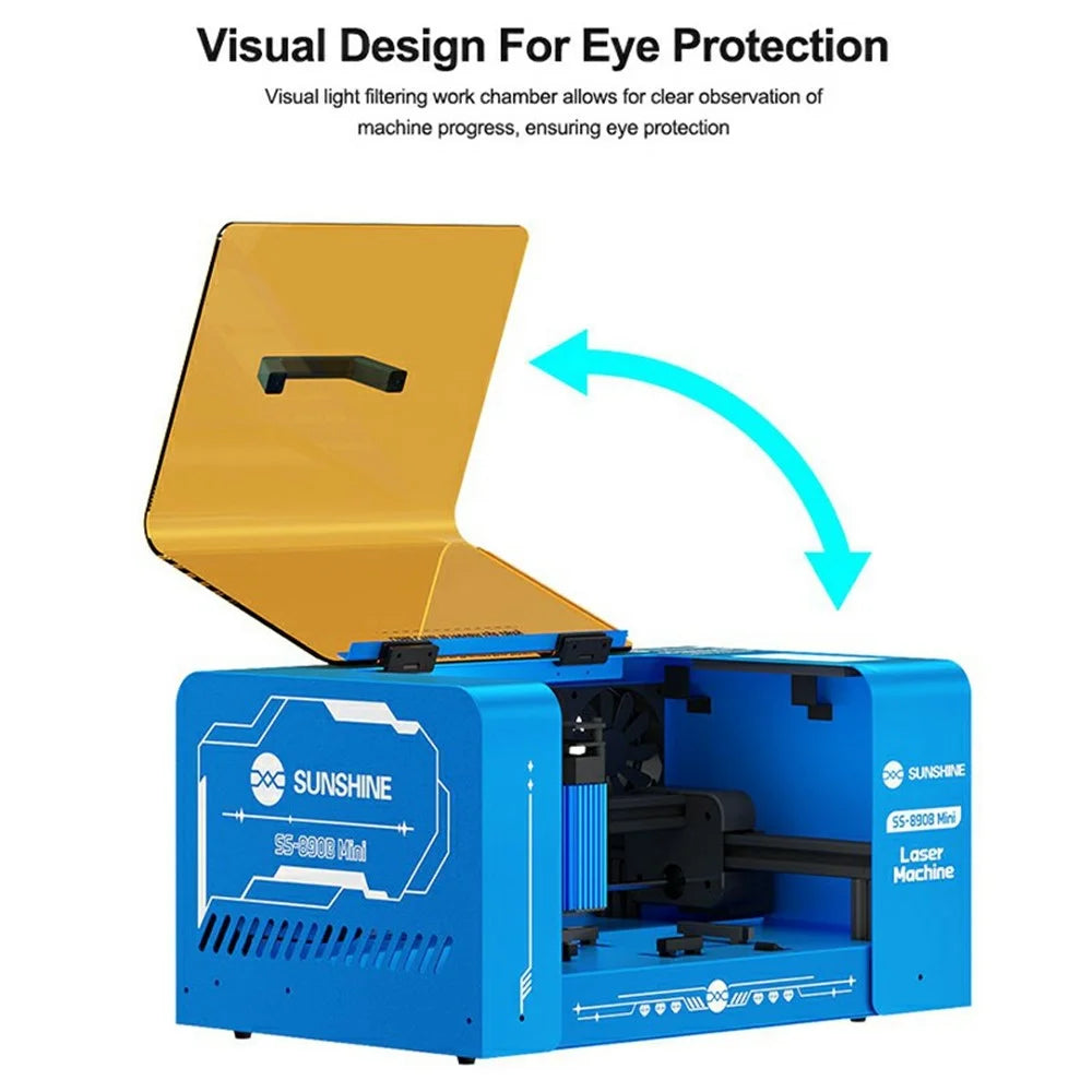 SUNSHINE SS-890B Mini Laser Screen Removal Machine Automatic Positioning Phone Screen Removal Tool - EU Plug - 7