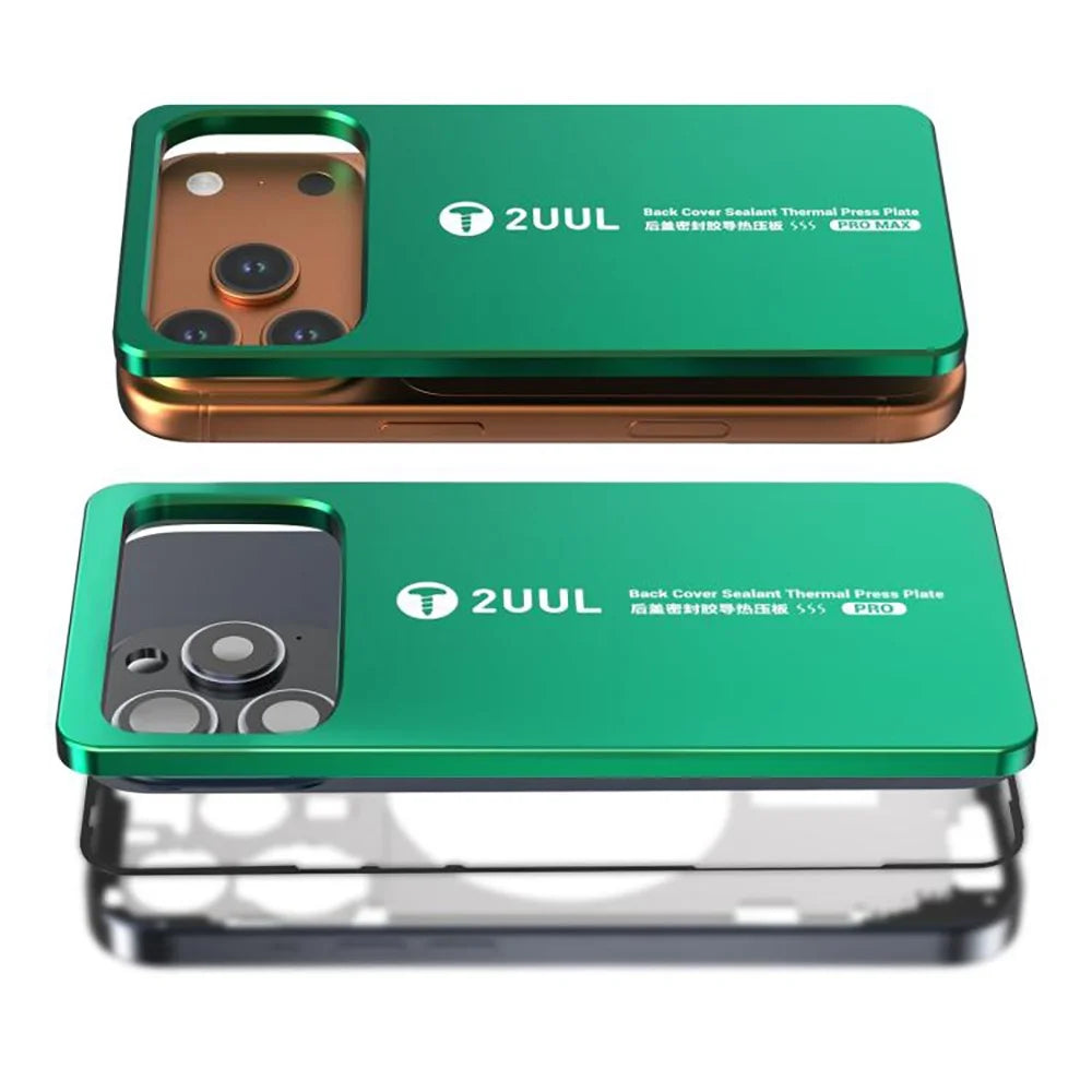 2UUL DA68 2Pcs For iPhone 17 Series Back Cover Sealant Thermal Press Plate - 2
