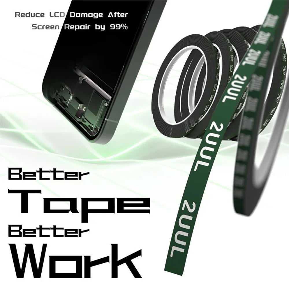 2UUL CS02 5 Rolls 5mm Cushion Seal Tape for Screen Frame Back Cover Double Sided Adhesive Tape - 3