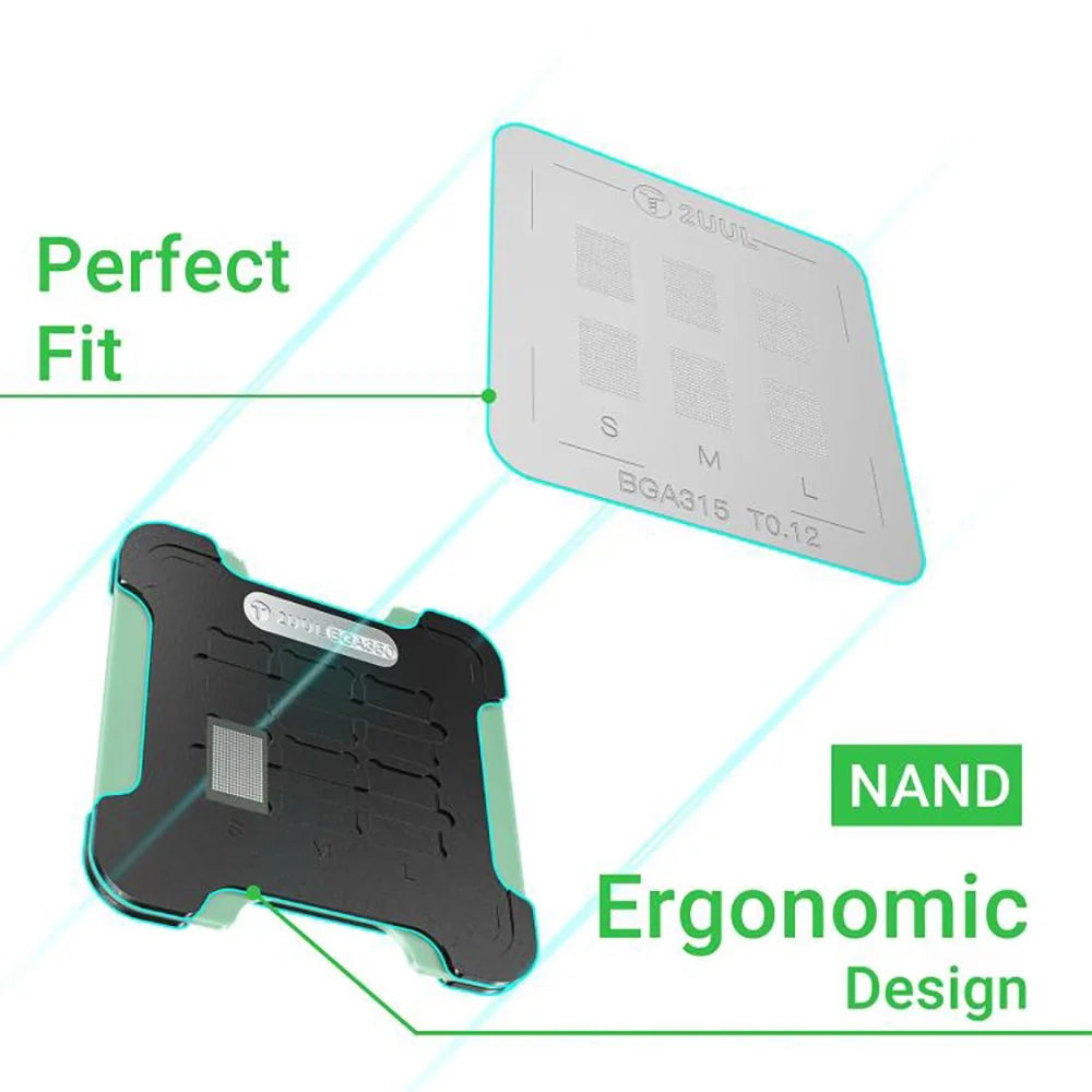 2UUL BH16 NAND Reballing Station Magnetic Double-Sided Soldering Platform Kit for Smartphone / Tablet Repair - 6