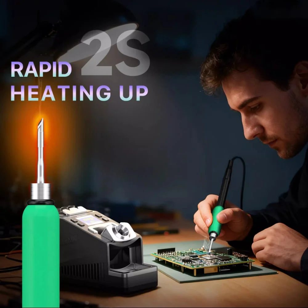 MECHANIC X60Pro Single Station Precision Soldering 2S Rapid Heating LED Display Soldering Station - EU Plug - 6