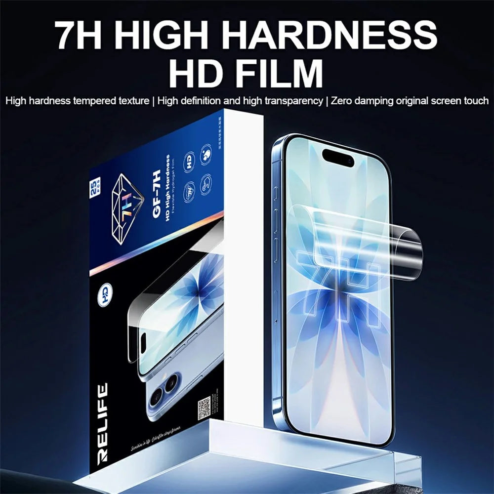 RELIFE GF-7H 25Pcs 7H Hardness Full Screen Protector HD Clear PET Hydrogel Film (Work with SUNSHINE C4 Pro / C4 Pro Max) - Transparent - 2