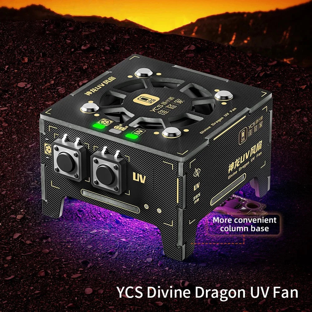 YCS UV Curing Light Lamp with Cooling Fan for Phone Repair - 2