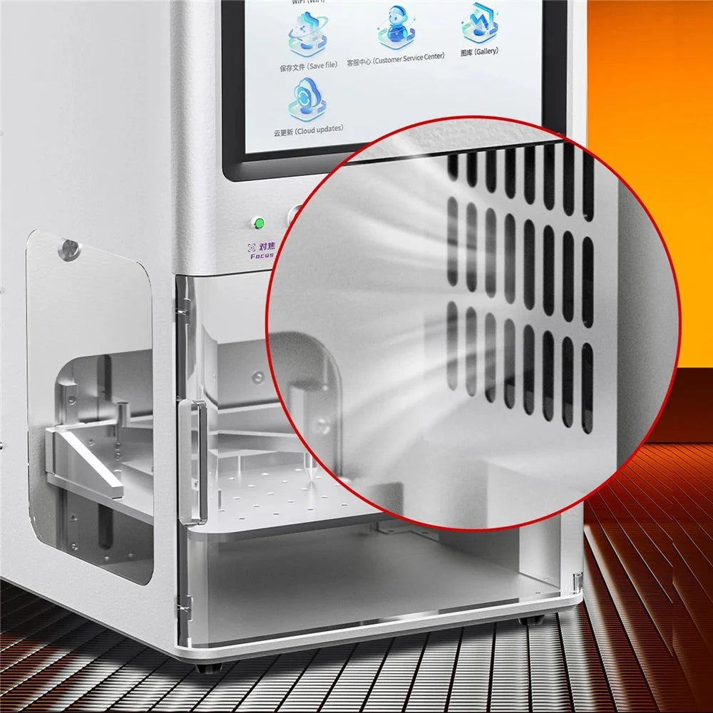 QIANLI SU8 Pro Cold Light Source UV Laser Machine Desktop Engraving Marking Equipment - EU Plug - 4