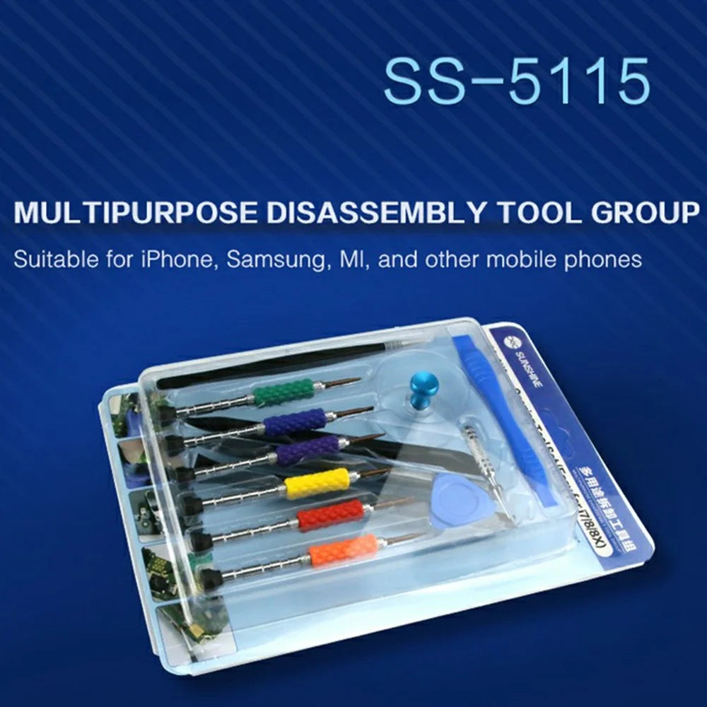 SUNSHINE SS-5115 Multi-Purpose Phone Repair Tool Kit Screwdriver Prying Tool Disassembly Set - 2