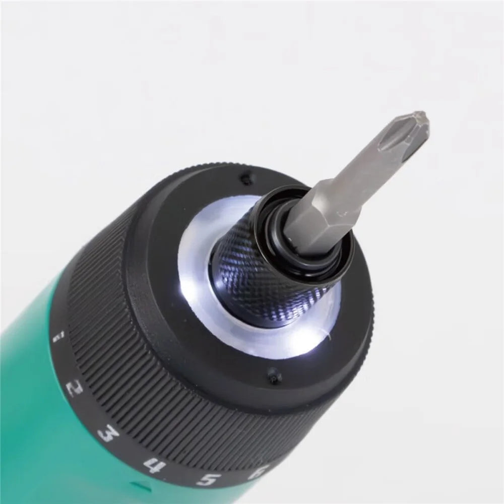 PRO'SKIT PT-1366U 3.6V USB Electric Screwdriver Set 7+1 Torque Gear Maintenance Tool for PC Repair DIY - 7