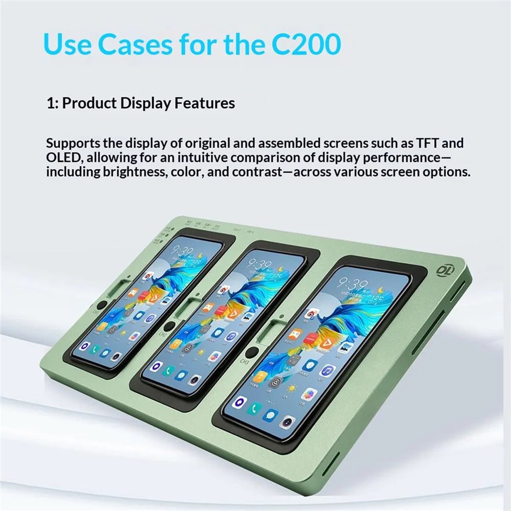 DLN C200 Multi-Channel LCD Tester Supports Touchscreen OLED TFT Screen Comparator for iPhone X - 15 Plus - 3