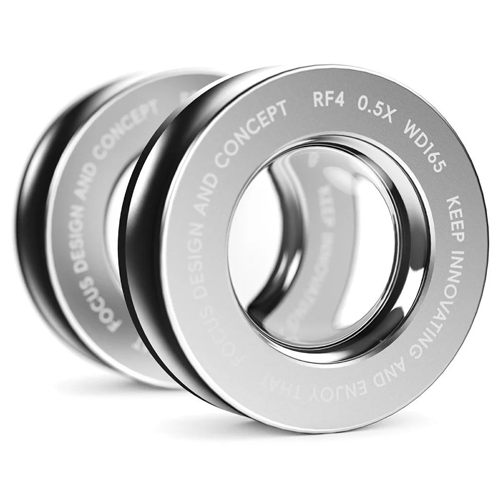 RF4 0.5X Microscope Auxiliary Objective Lens WD165 Barlow Lens for Precision Work - 1