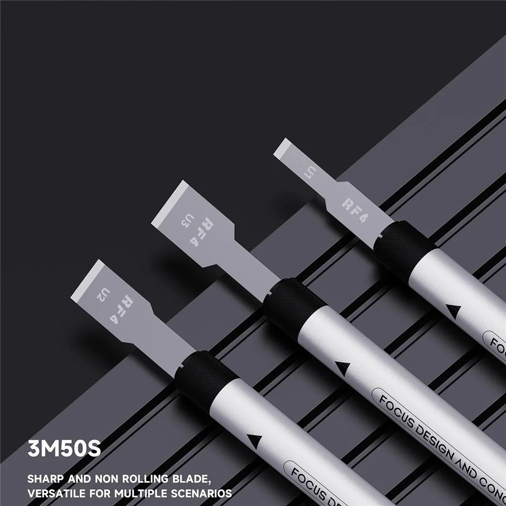 RF4 3m50S 3Pcs Stainless Steel Anti-Static Adhesive Removal Blade Scraper for CPU Motherboard Repair - 2