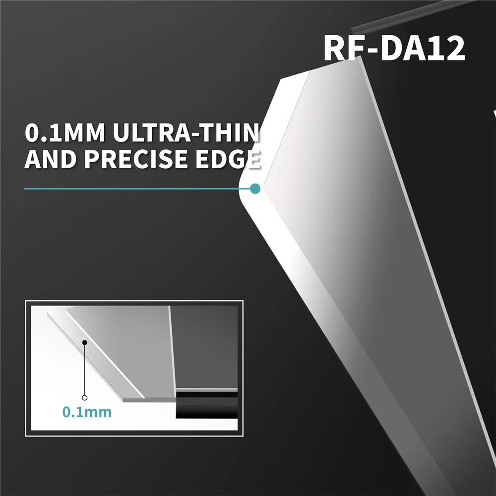 RF4 RF-DA12 4Pcs Phone Disassembly Blades 0.1mm Ultra Thin Repair Tools for Screen Opening PCB Rework - 2