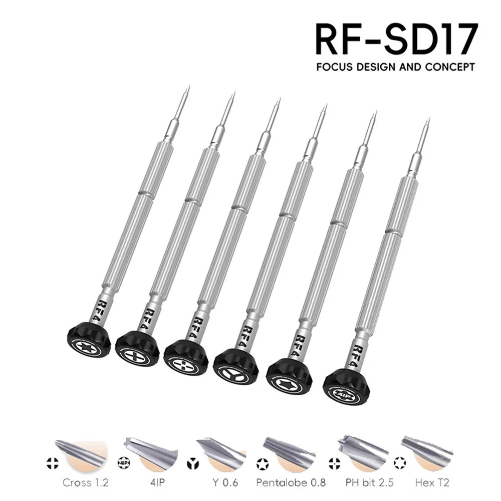 RF4 RF-SD17 Mini Screwdriver Set  Precision Repair Tool Kit with Magnetic Tips for Phone Electronics - 2