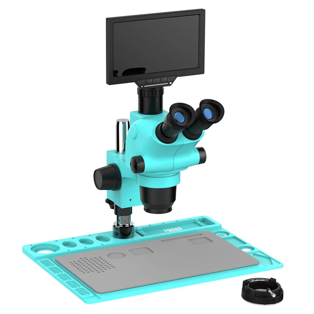 RF4 RF-6565TVD2-YS010W 6.5X-65X Trinocular Stereo Microscope with 10 inch HD Monitor for Electronics Repair - 2