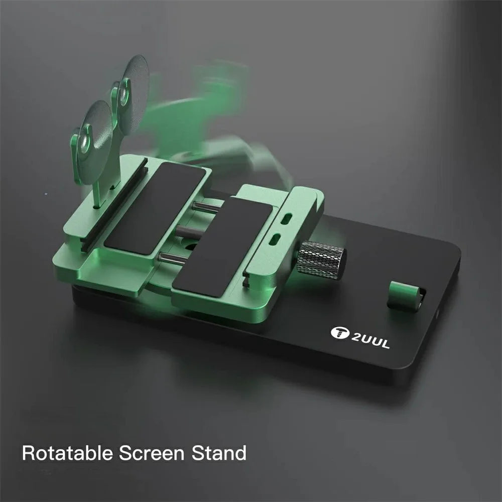2UUL BH06 Rotatable LCD Screen Stand Phone Repair Fixture with Dual Suction Cups - 2