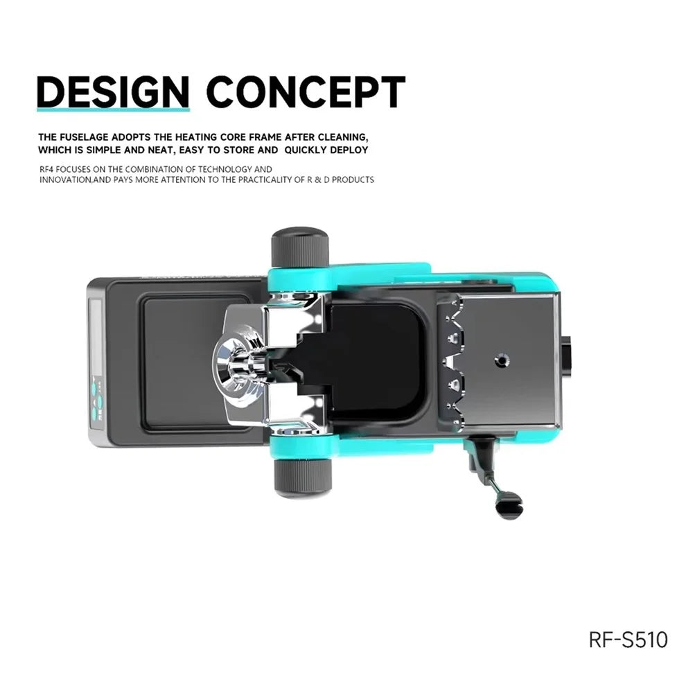 RF4 RF-S510 Intelligent Desoldering Station HD LCD Display Phone Motherboard Chip Repair Tool - EU Plug - 4