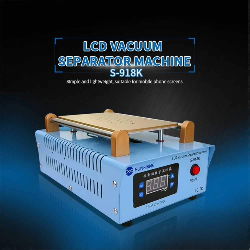 SUNSHINE S-918K 8.5-Inch 110V/220V LCD Vacuum Separator Machine Mobile Phone Display Glass Removing LCD Screen Repair Separator - 2
