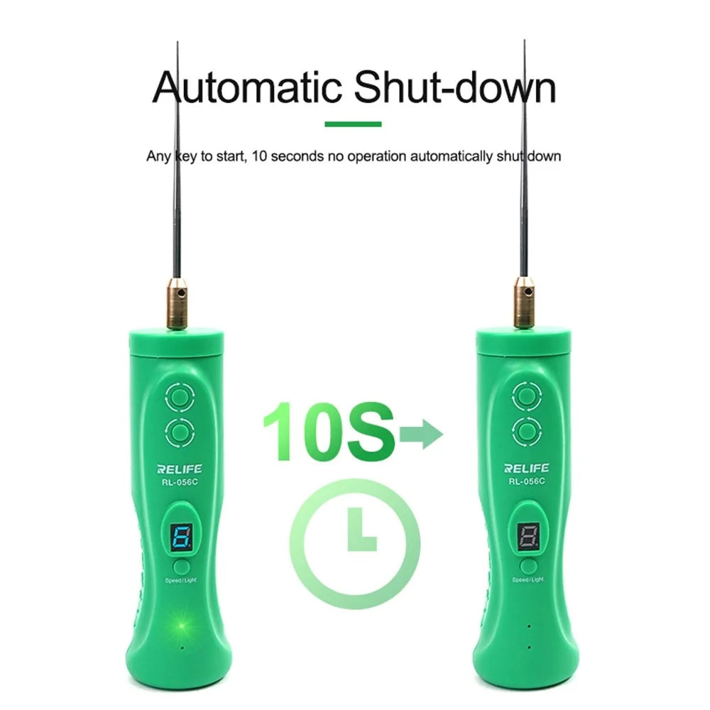 RELIFE RL-056C Electric Glue Remover for Mobile Phone Touch Screen Smart Repair Handle Tool Anti-Skid Glue Removal Machine with 6 Gear Adjustable/LED Light - 5