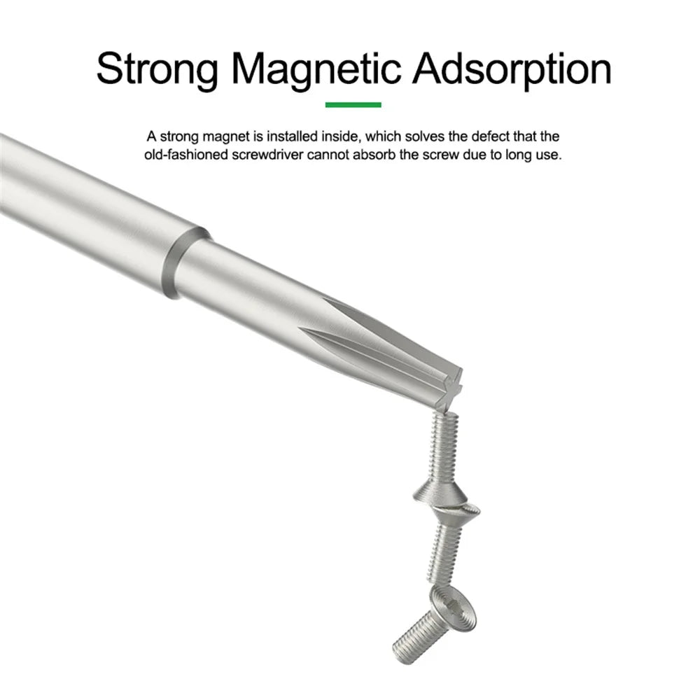 RELIFE RL-728B Magnetic-Absorbed Screwdriver Kit with Small Transparent Suction Cup for Notebook/Laptop Repair - 6