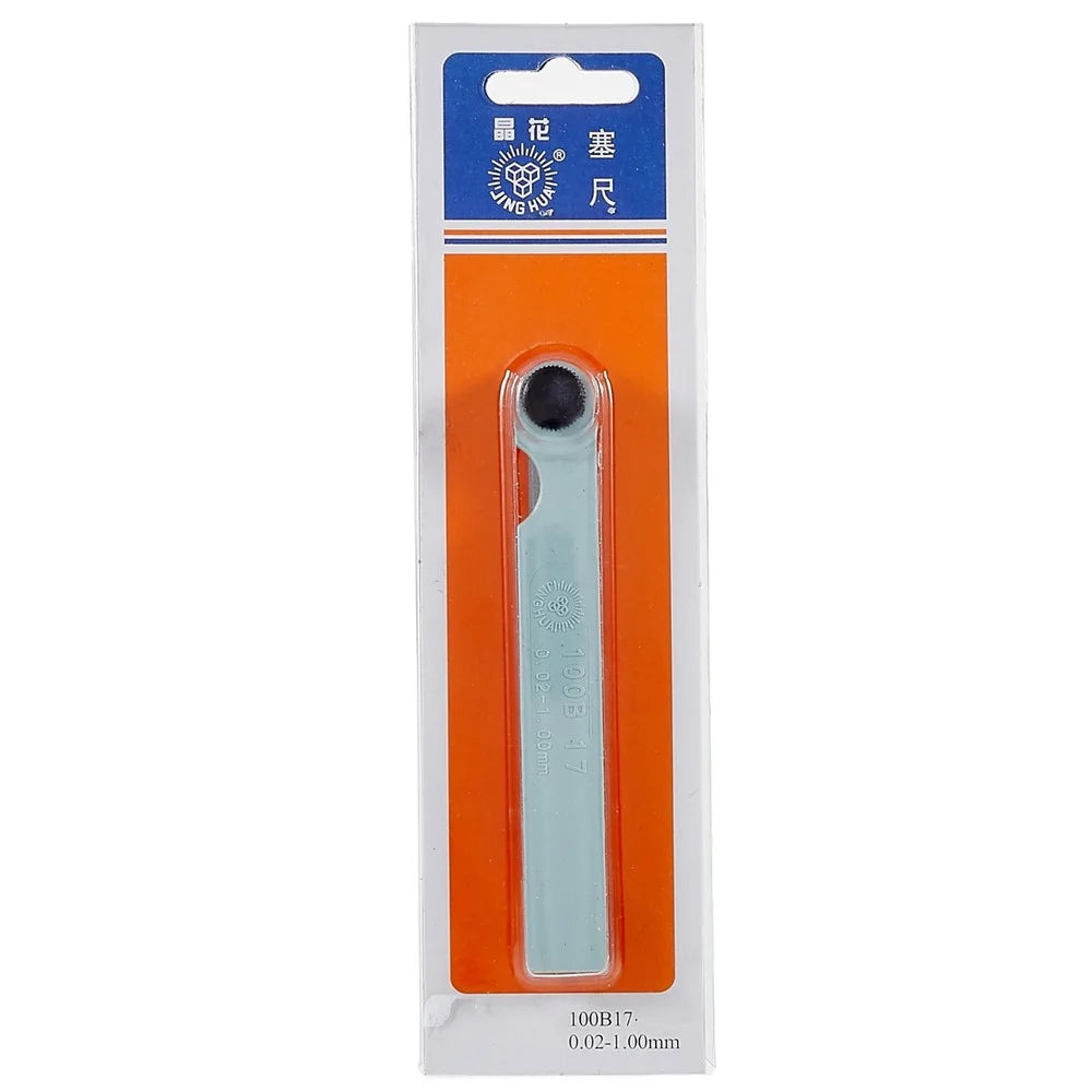 JING HUA 100B17 0.02mm-1mm 17 Blades Thickness Gap Metric Filler Feeler Gauge Measure Tool - 5
