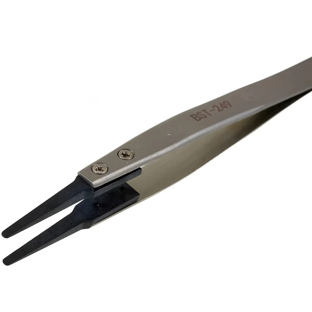 BEST BST-249 Professional Anti-Static Tweezers Mobile Phone Tablet Repairing PPS Plastic Head Tweezers - 2
