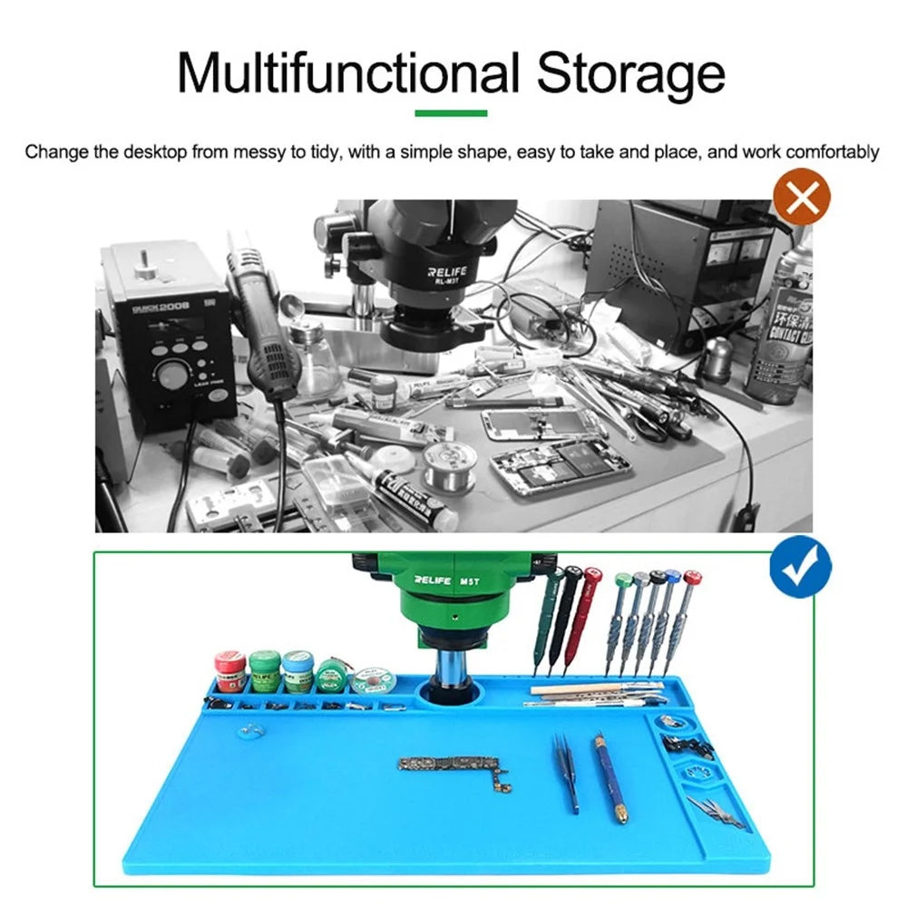 RELIFE RL-160B Magnetic Multifunctional Microscope Base Preservative Desktop Microscope Storage Area High-Temperature Resistance - 4