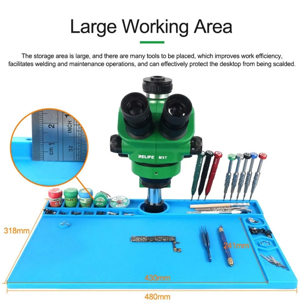 RELIFE RL-160B Magnetic Multifunctional Microscope Base Preservative Desktop Microscope Storage Area High-Temperature Resistance - 5