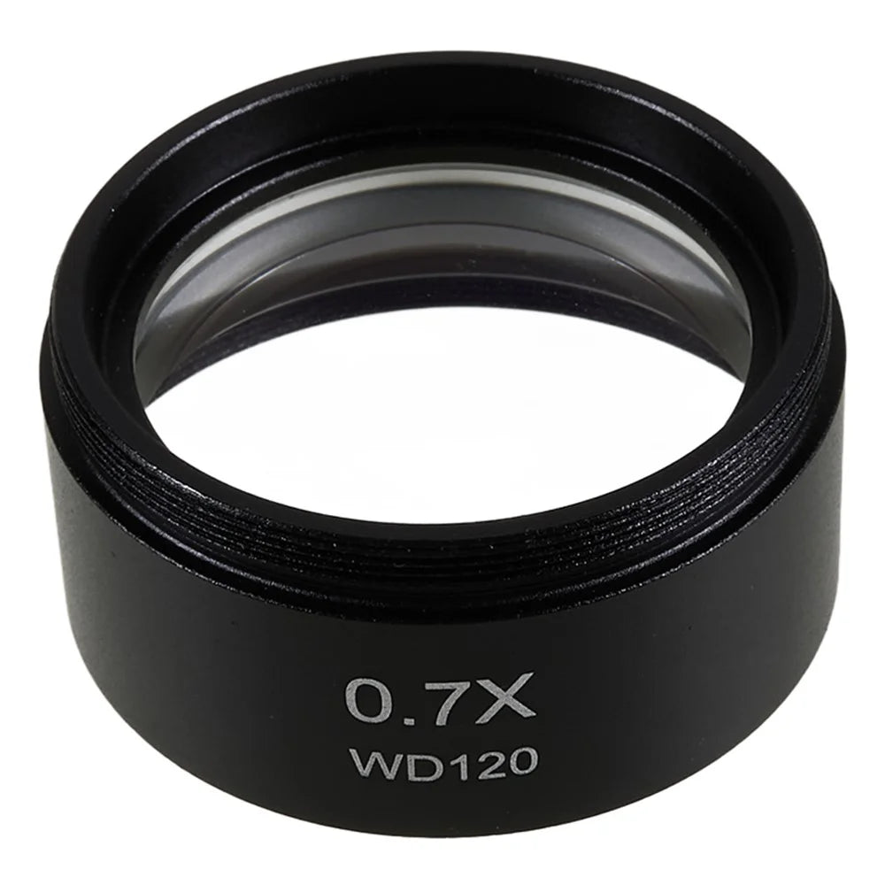BEST 0.7X Auxiliary Objective Barlow Lens Glass + Plastic Microscopes Lens Accessory - 2