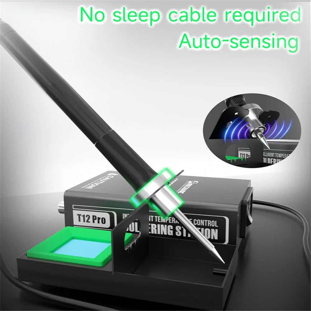 MECHANIC T12 Pro Soldering Station Intelligent Temperature Controller Anti-Static Electronics Repair Tool - EU Plug - 5