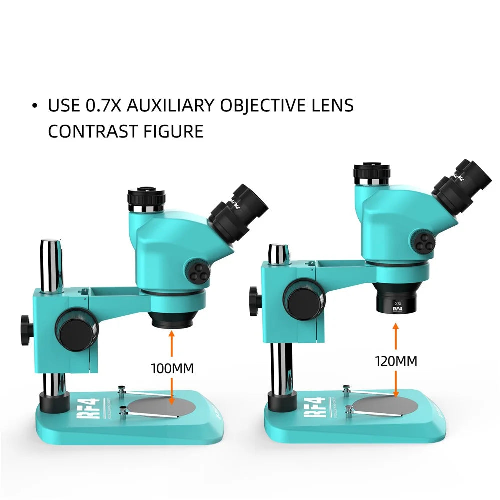 RF4 0.7X Auxiliary Objects Lens Clear Imaging Microscope Auxiliary Objective Lens - 3