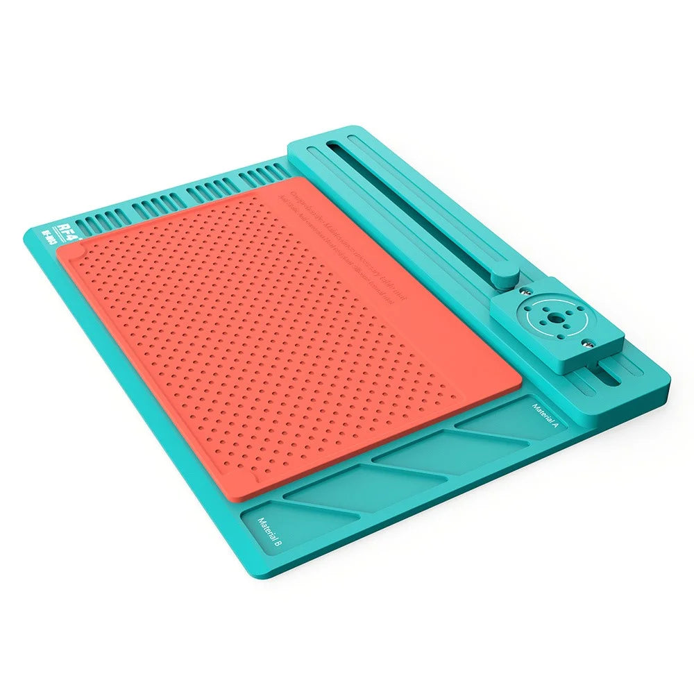 RF4 RF-MO3 Sliding Microscope Stand Base Aluminum Alloy Silicone Heat Resistance Maintenance Mat - 3