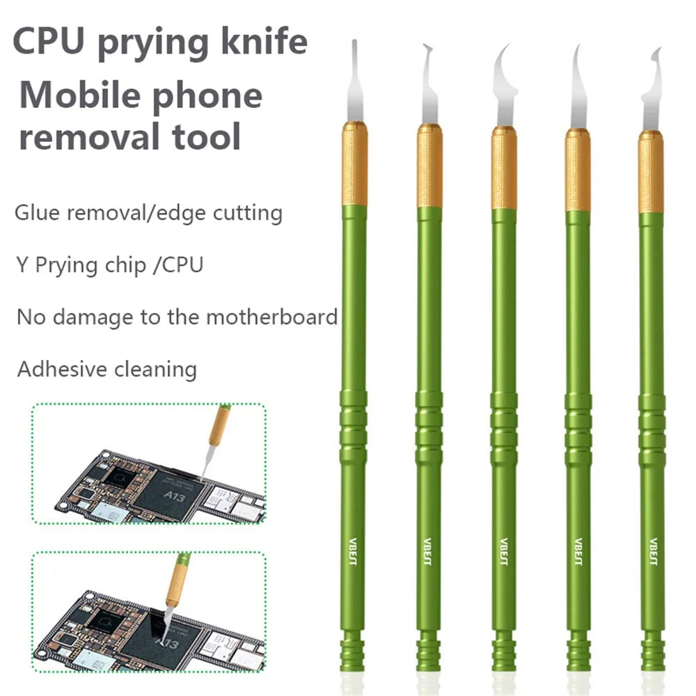 VBEST VBST-79A 5-in-1 CPU Pry Knife Kit Mobile Phone Motherboard IC Chip Glue Remove Repair Tool - 6