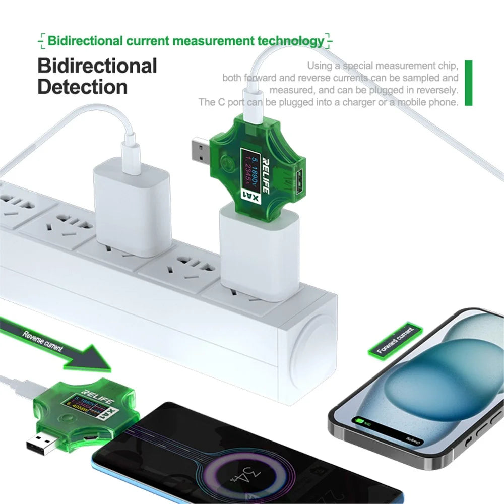 RELIFE XA1 Current Voltage Multifunctional Tester Automatic Identification Detector - 4