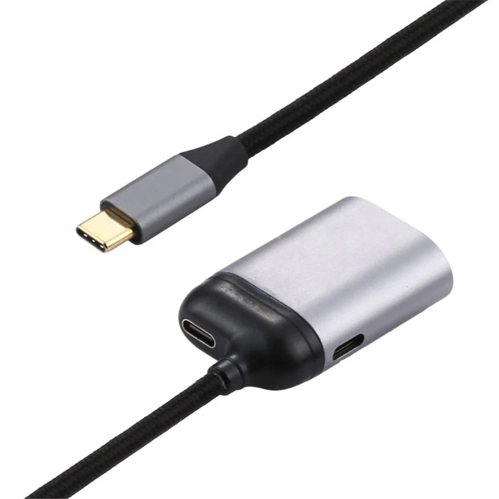 4K 60Hz Type-C to  PD Data Transfer Adapter Cable Male to Female Converter for MacBook Samsung Huawei - 2