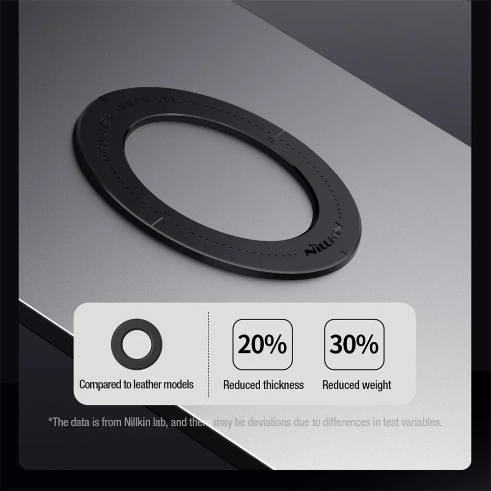 NILLKIN 2Pcs Snaplink Ultra Magnetic Sticker Magnetic Adapter Ring - Grey - 6