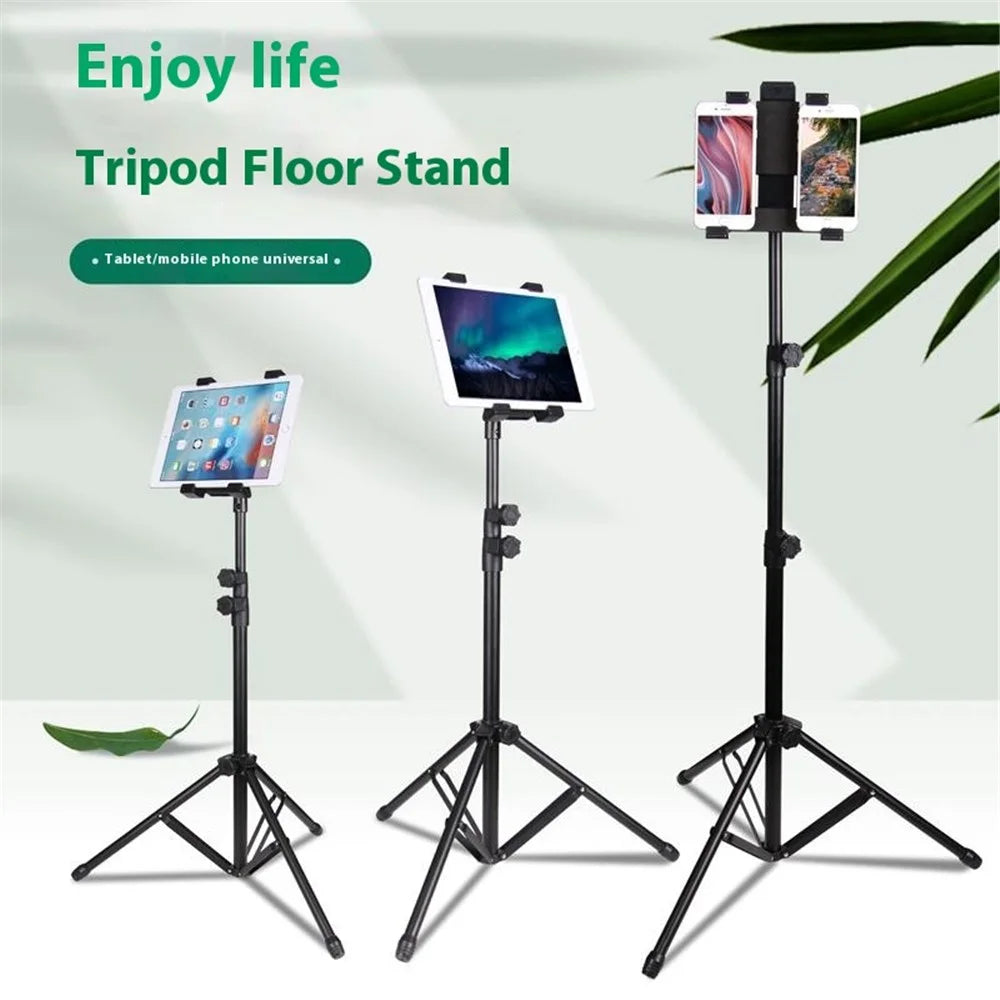 XWJ-310 For iPad Pro 360 Degree Rotating Tripod Adjustable Height Foldable Tablet Floor Stand - 2