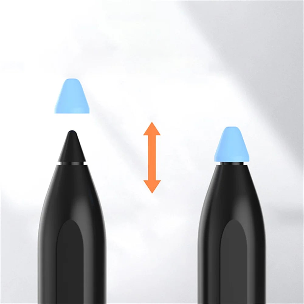 For Xiaomi Smart Pen 10Pcs Soft Silicone Pen Tip Cover Touch Screen Stylus Pen Nib Sleeve - Black - 5