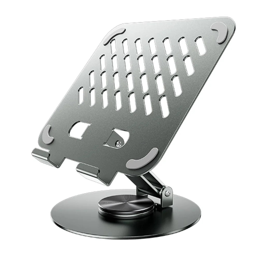 REMAX RM-C60 Precision Alloy Rotating Tablet Stand Heat Dissipation Hollow Full Metal Holder - 1