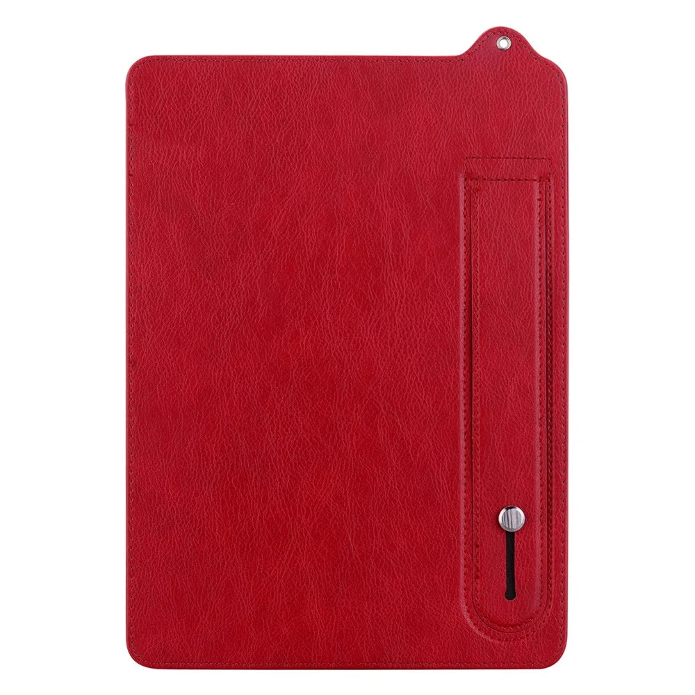 For Amazon Kindle 6" (2022) Case Hand Strap Kickstand Leather Tablet Cover - Red - 3