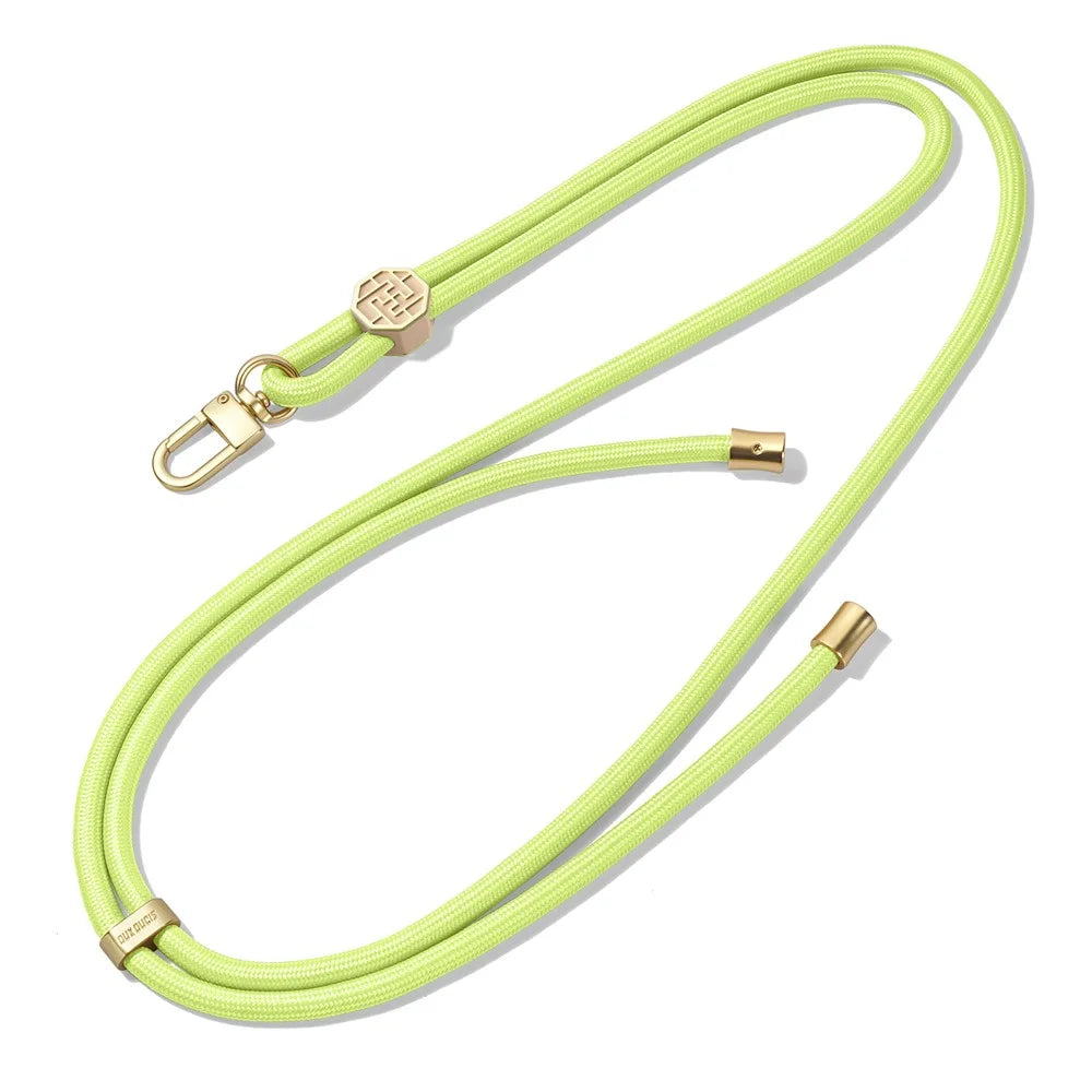 DUX DUCIS Garden Series Phone Lanyard Adjustable Neck Strap with Swastika Pattern - Green Yellow - 2
