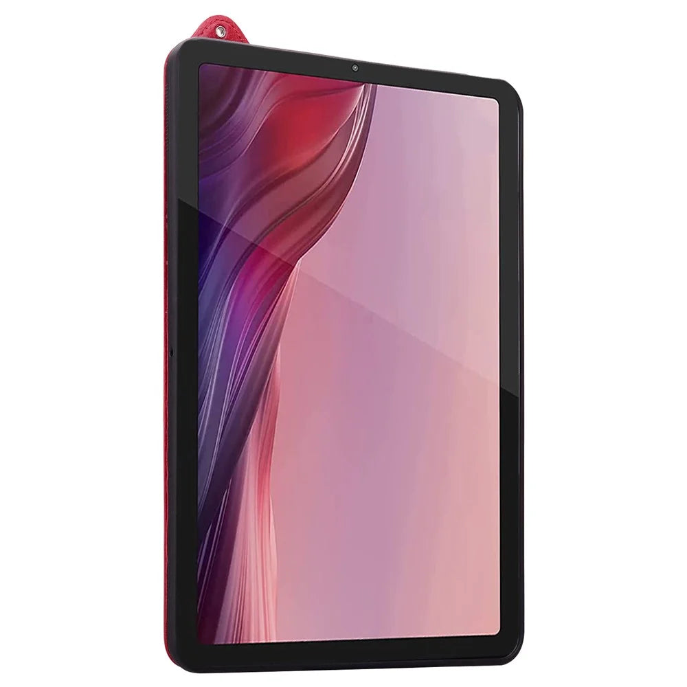 For Lenovo Xiaoxin Pad 11 2025 / Tab K11 Gen 2 TB336 / Idea Tab / Tab M11 Case Hand Strap Kickstand Leather Tablet Cover - Red - 4