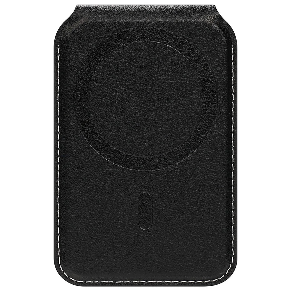 DUX DUCIS KERN Series Magnetic Card Holder with Stand 3 Slots RFID Blocking PU Leather Wallet - Black & Blue - 2