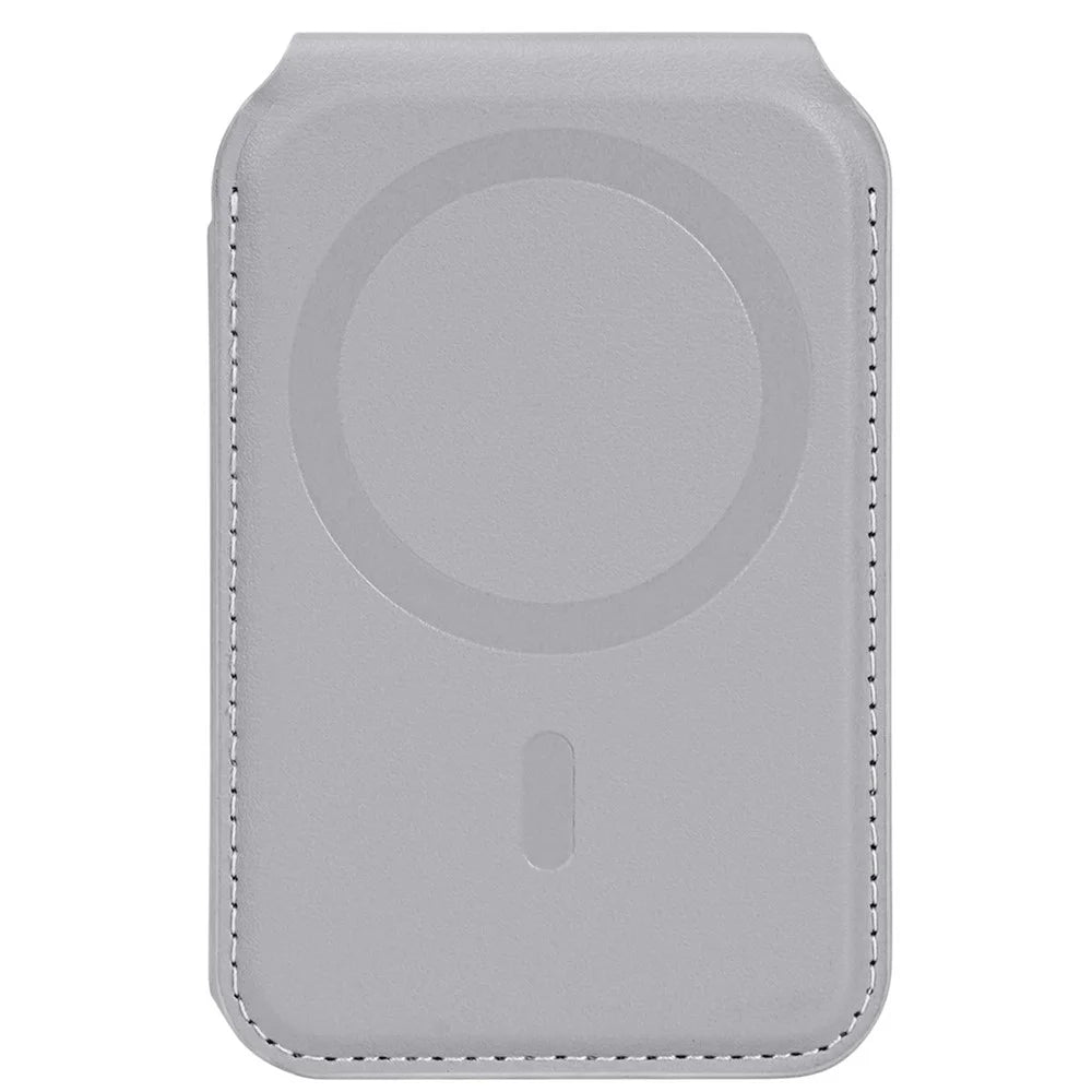 DUX DUCIS ARCH Series Phone Magnetic Card Holder Kickstand PU Leather RFID Blocking Wallet - Grey & Black - 3